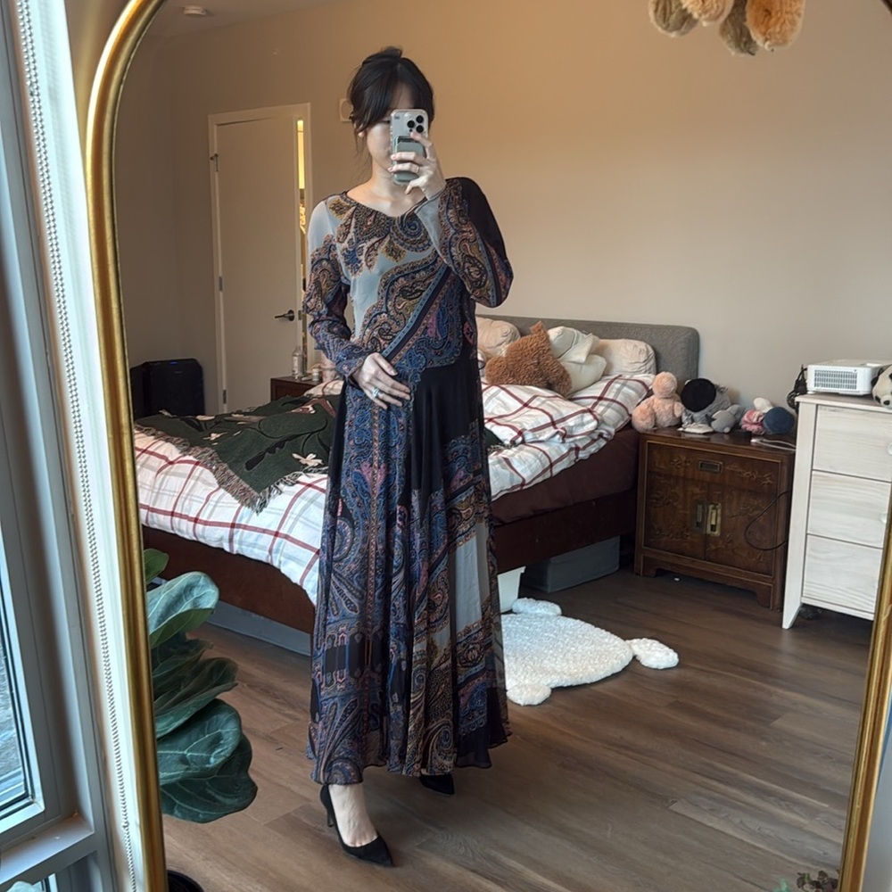 Excellent condition Etro silk paisley print maxi gown - Picture 3 of 11
